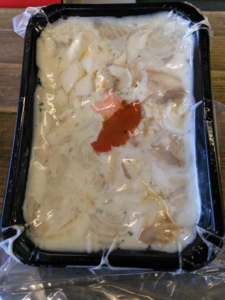 Coquis au poisson blanc