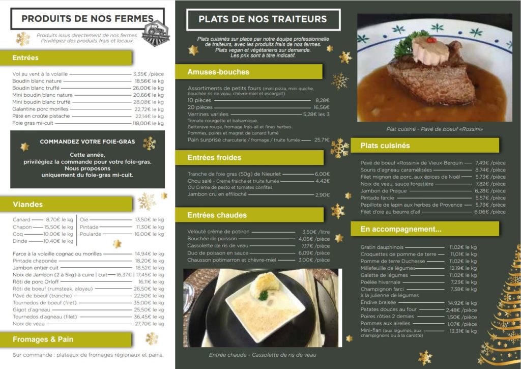 Brochure de Noel - Au Rond Point Fermier
